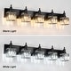 preview thumbnail 118 of 182, 2/3/4-Light Modern Bathroom Crystal Vanity Light Wall Sconces
