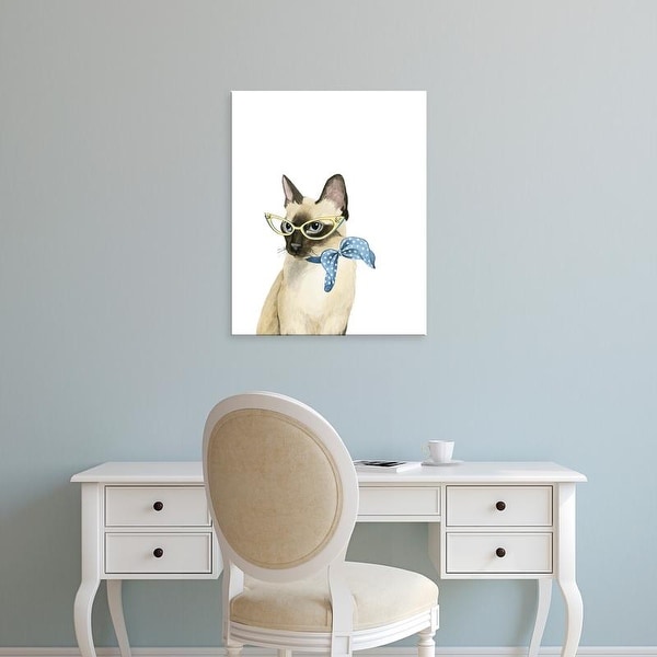 Easy Art Prints Grace Popp's 'Cool Cat II' Premium Canvas Art