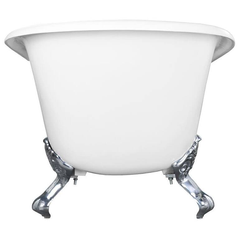 Kingston Brass Aqua Eden 67" Cast Iron Clawfoot Tub