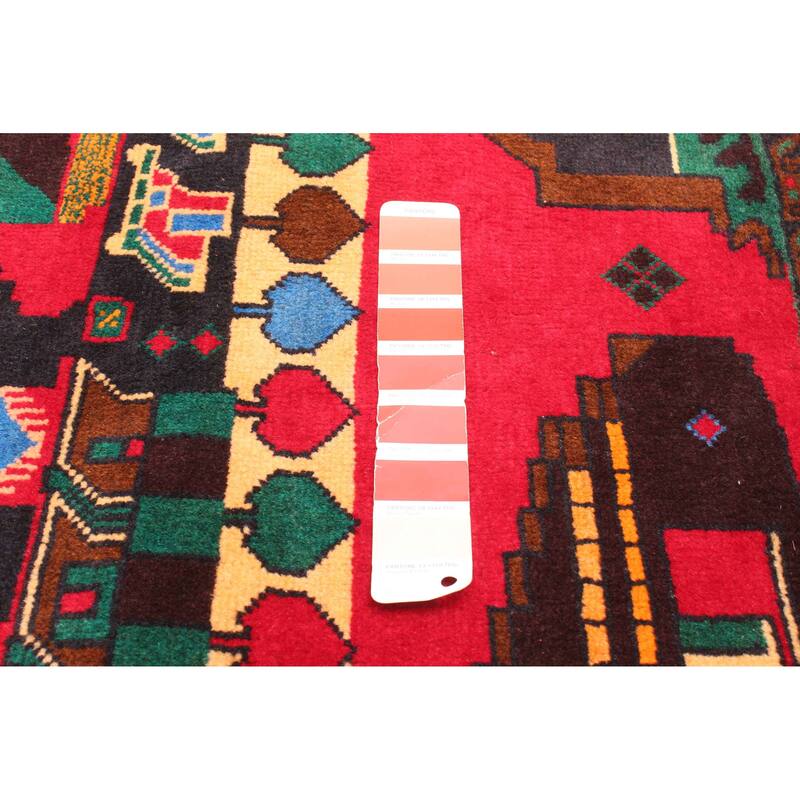 ECARPETGALLERY Hand-knotted Teimani Red Wool Rug - 2'10 x 4'6