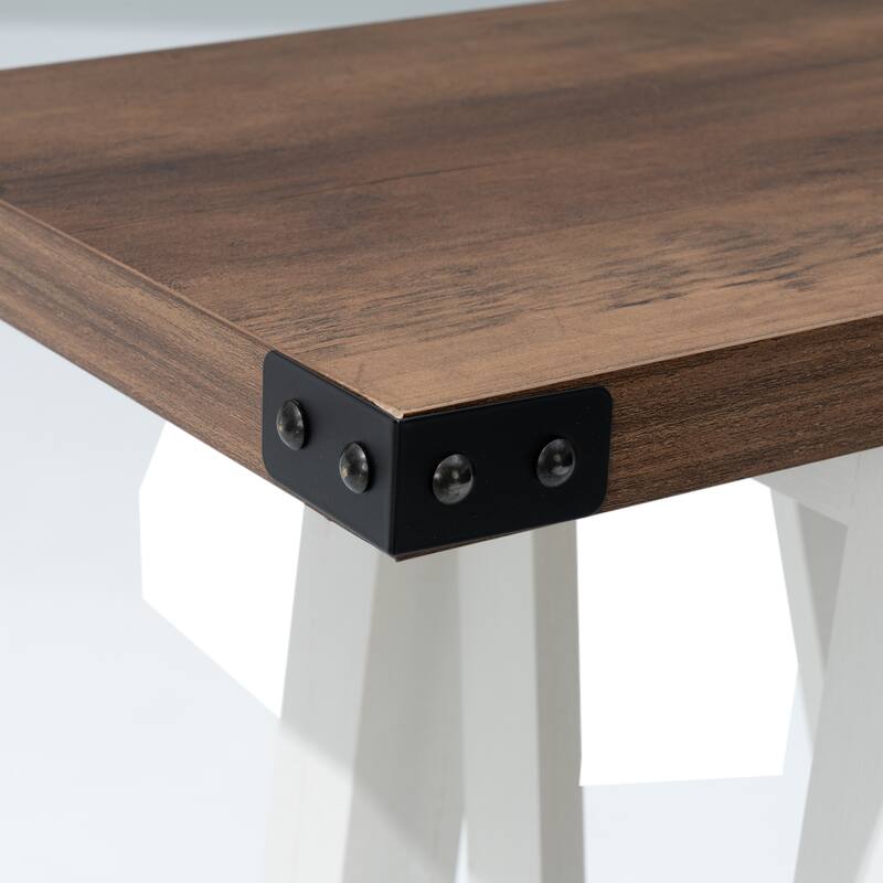 VredHom Console Table Sofa Table Entryway Table with Storage Shelf
