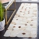 preview thumbnail 14 of 13, SAFAVIEH Flatweave Studio Leather Azize Modern Rug 2'3" x 9' Runner - Ivory/Brown - Runner