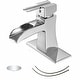 preview thumbnail 1 of 47, Vibrantbath Vessel Sink Faucet Waterfall with Pop Up Drain Chrome