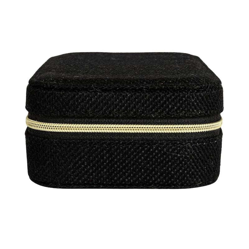 Household Essentials Fabric Travel Jewelry Organizer Box - 7.1"L x 3.9"W x 2.0"H