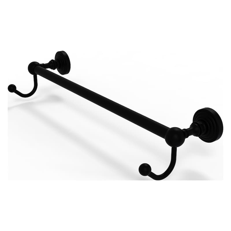 Allied Brass Waverly Place Collection 24 Inch Towel Bar with Integrated  Hooks - Bed Bath & Beyond - 12330396