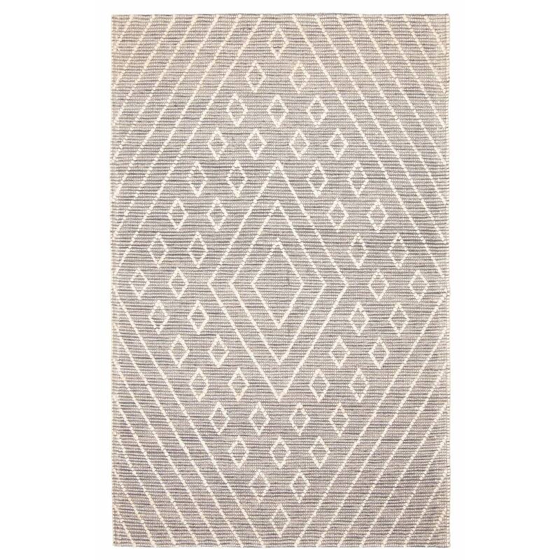 ECARPETGALLERY Braid weave Sienna Grey Wool Rug - 5'0 x 7'11 - Grey - 5'0 x 7'11