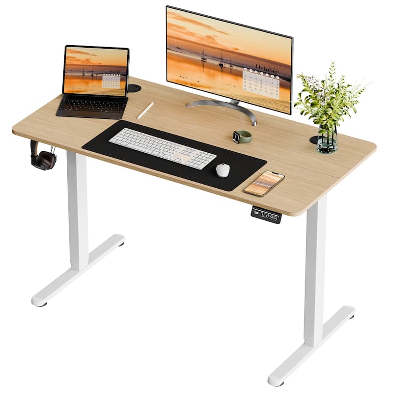 Futzca Height Adjustable Electric Standing Desk, Computer Office Desk