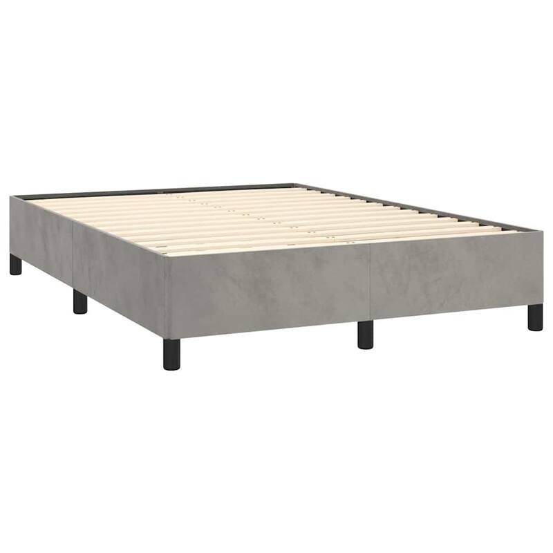 vidaXL Bed Frame, Velvet, No Mattress