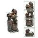 preview thumbnail 10 of 11, Rustic Pots on Tree Resin Outdoor Fountain with LED Lights