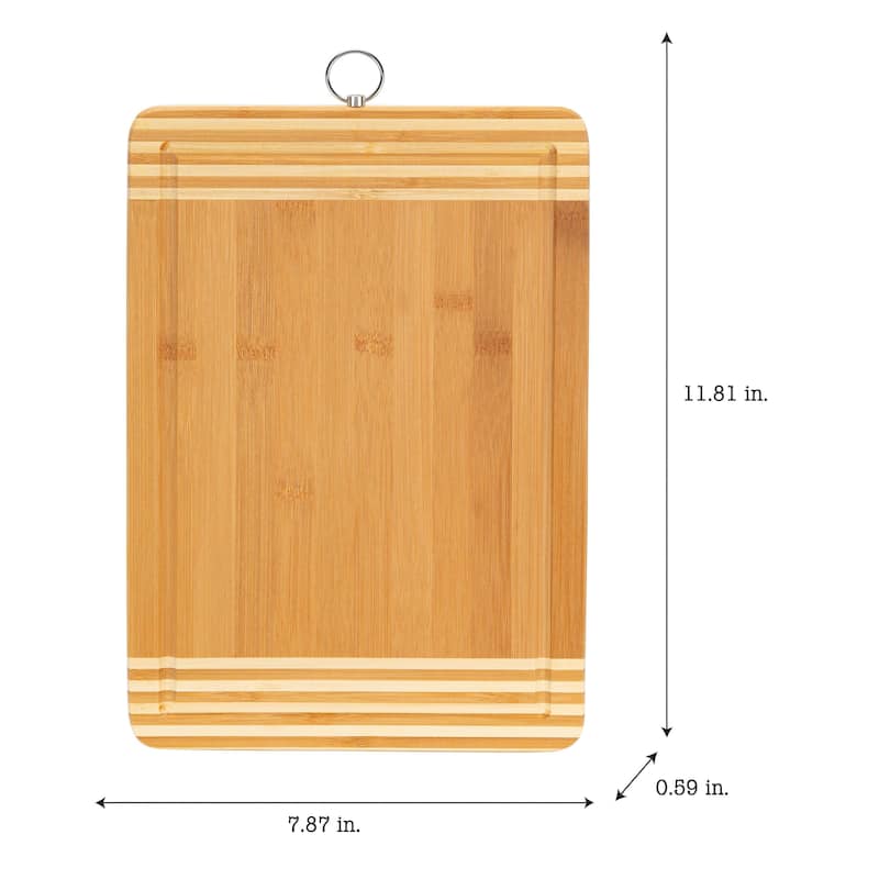 Kitchen Details 2 Pack Medium Bamboo Cutting Board - 11.81" x 7.87"