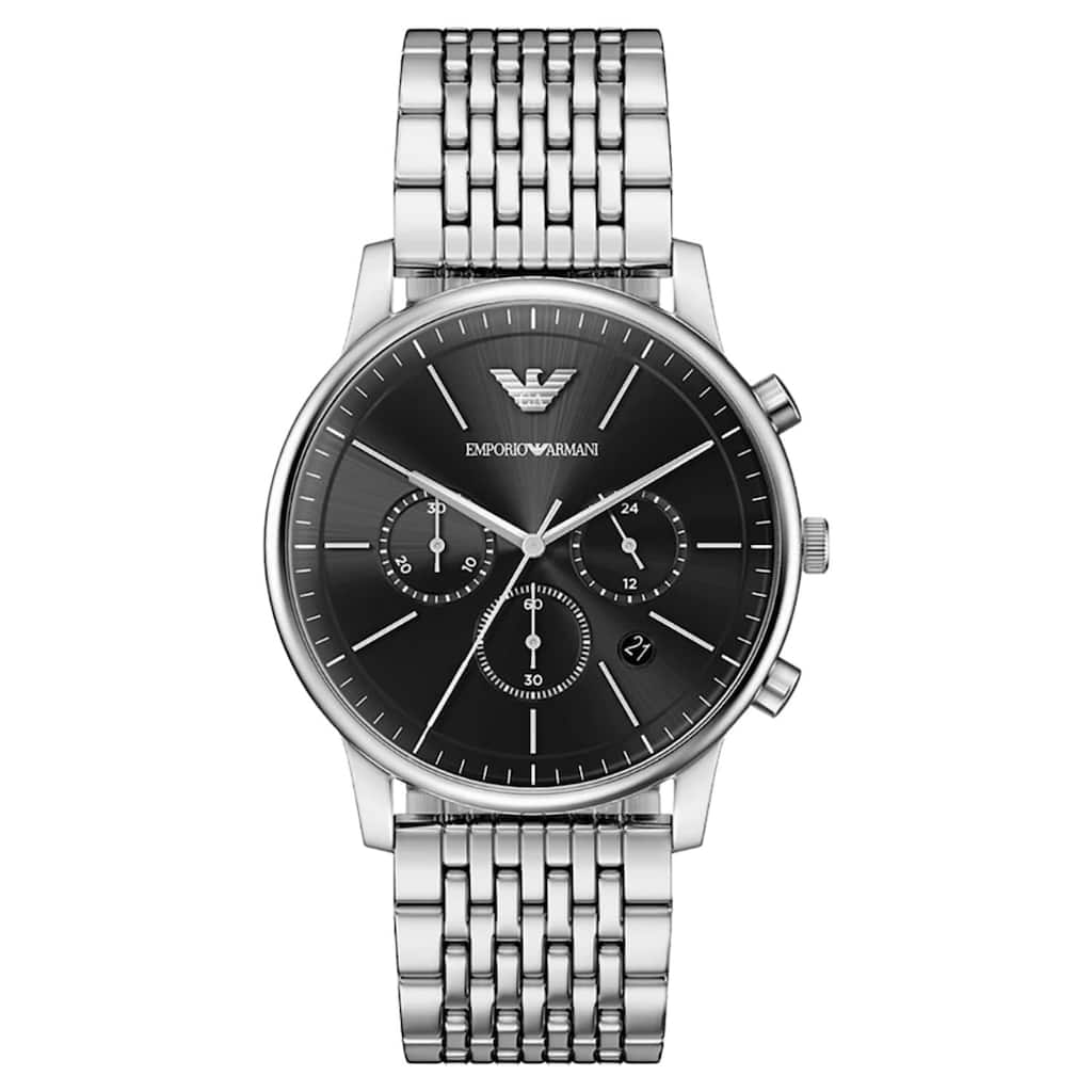 Emporio Armani Men's Minimalist Black Dial Watch - AR11772 - One Size