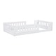 preview thumbnail 26 of 24, Twin Size Platform Bed with Guardrail and Semi-enclosed Fence