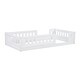 preview thumbnail 8 of 14, Wood Twin Size Platform Bed with Semi-enclosed Fence