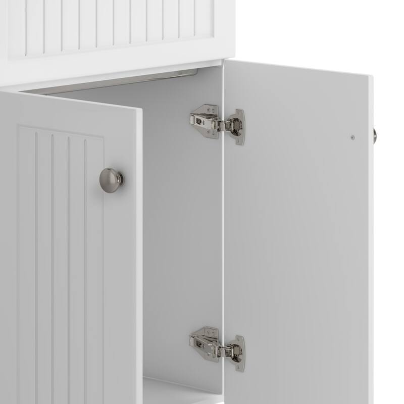 WYNDENHALL Warwick Transitional Laundry Cabinet with Faucet and Stainless Steel Sink