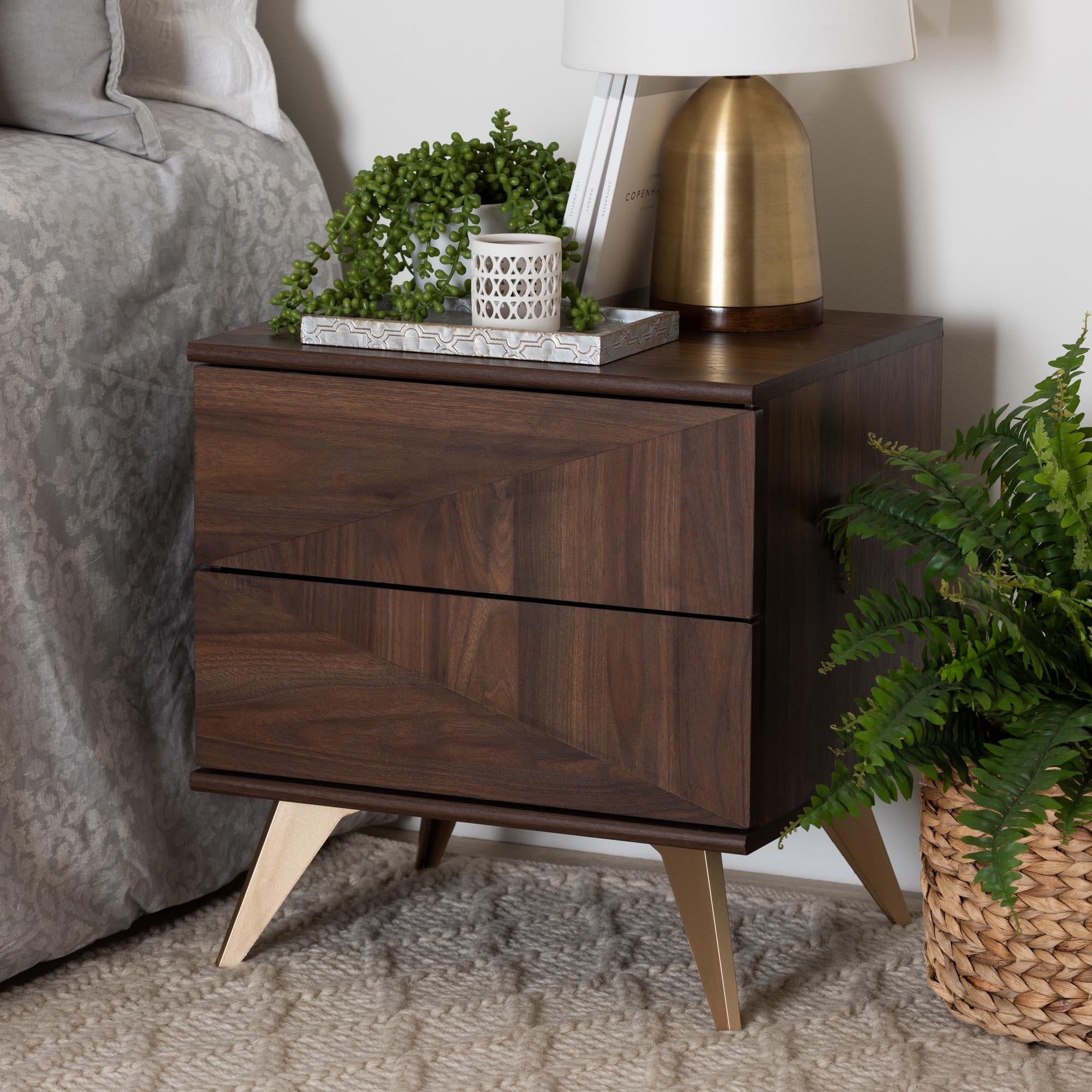 Shamar mid century modern 2 drawer nightstand new arrivals