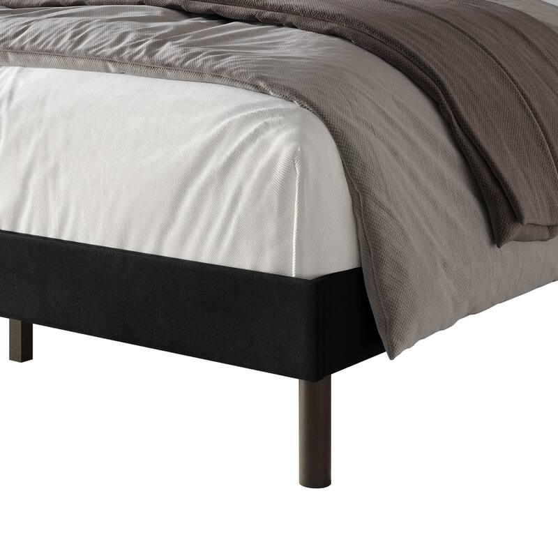 Clayfell Herrin Upholstered Wingback Panel Bed