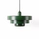 preview thumbnail 19 of 32, Industrial Adjustable Chandelier 1-Light Pendant Light with 3-Layer Metal Shade, Vintage Hanging Lamp for Living Room