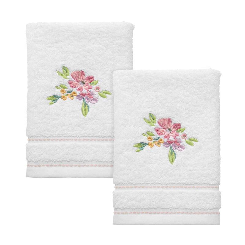 Izod Catalina White 2-Pack Fingertip Towel Set - Fingertip Towel 2pk Set