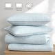 preview thumbnail 25 of 38, Crinkle Texture Microfiber 3-Piece Quilt Set, Enzyme Washed, Oversized