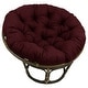 preview thumbnail 9 of 16, 48-inch Indoor/Outdoor Papasan Cushion (Cushion Only) Merlot