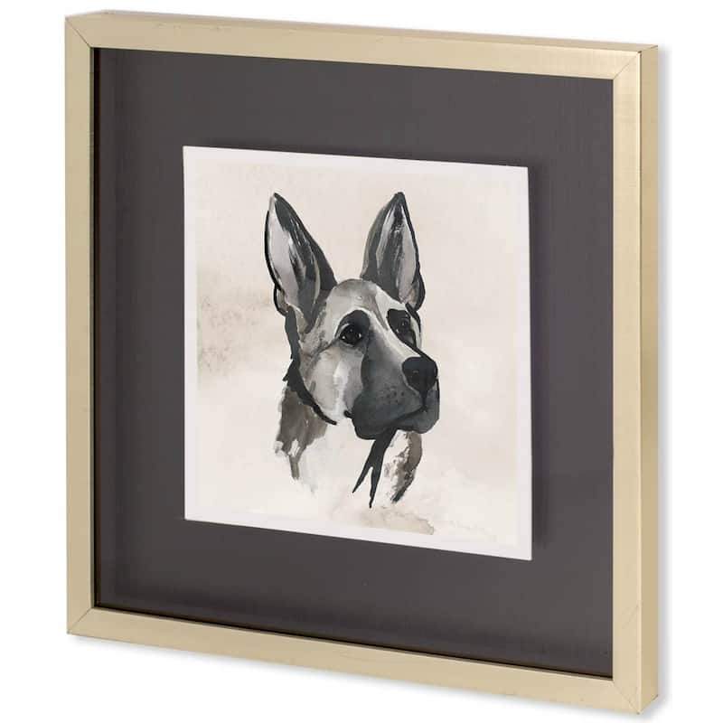Small Inked Dogs IV Framed Art Print
