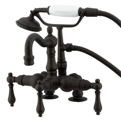 Kingston Brass Vintage Deck Mounted Clawfoot Tub Filler with Personal