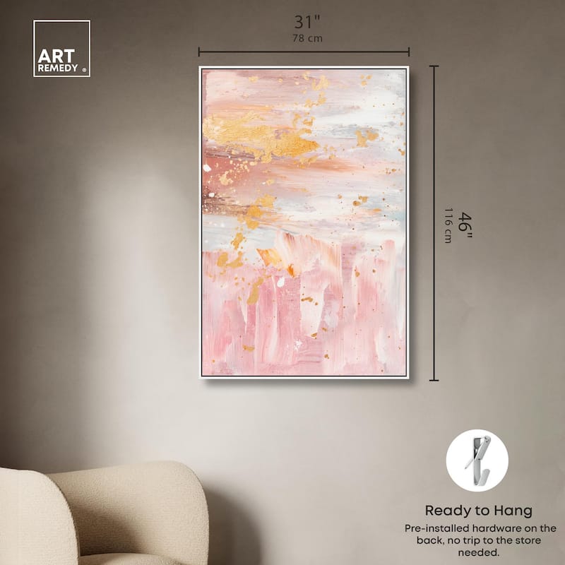 Rose Quartz Canvas by Art Remedy