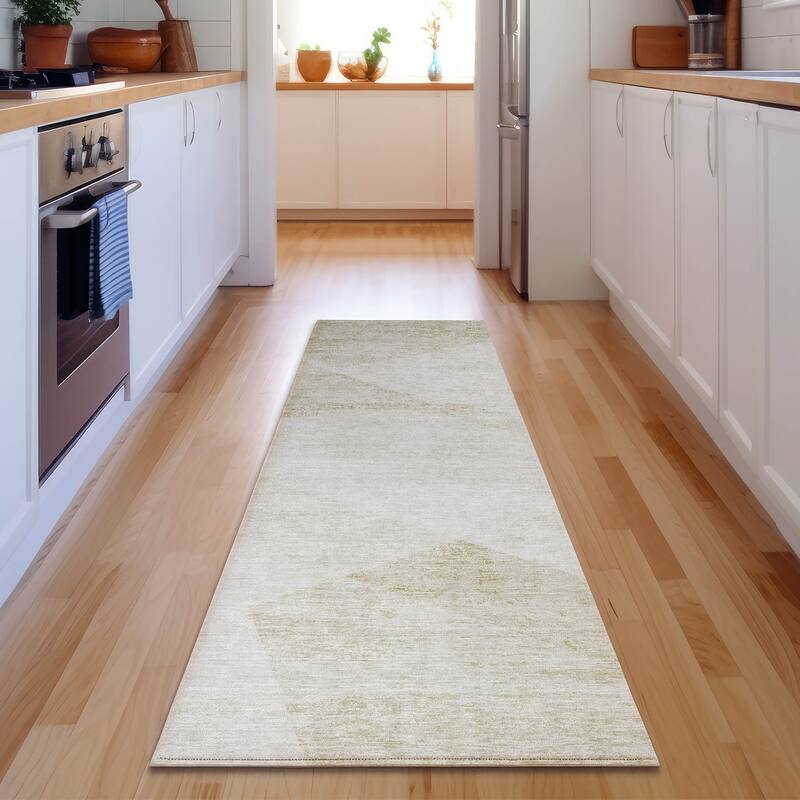 Premium Washable Super Soft Mayfield Rug - Khaki - 2' 3" x 7' 6" - Runner