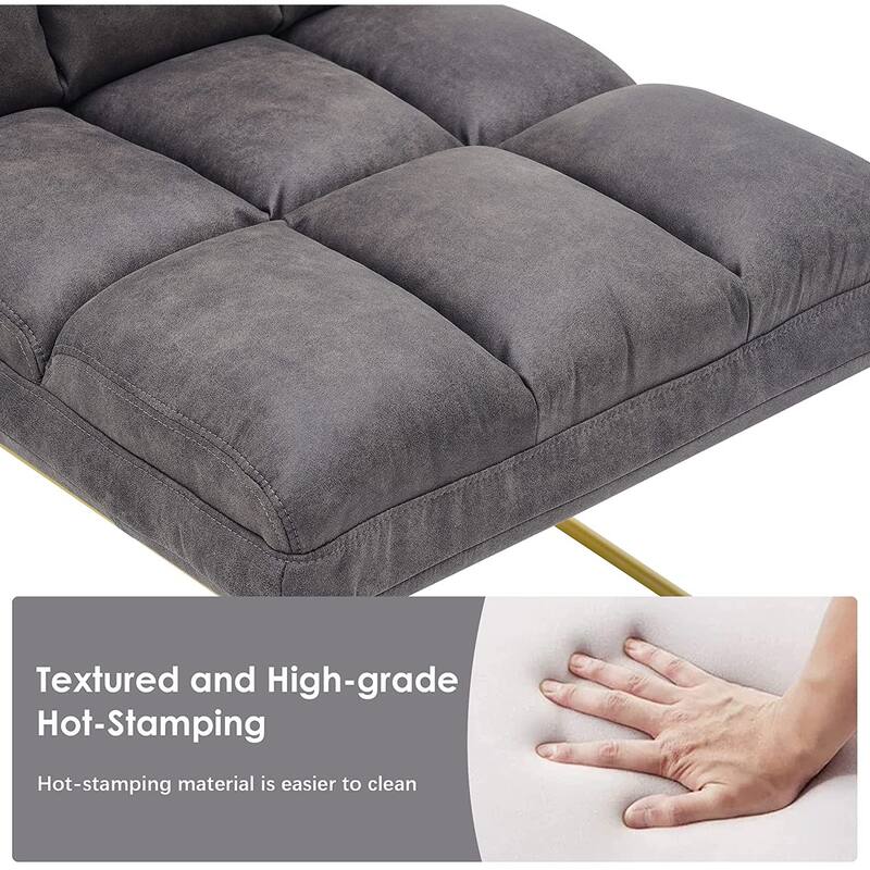 Mcombo Accent Chair with Ottoman, Lounge Sofa Couch,4013