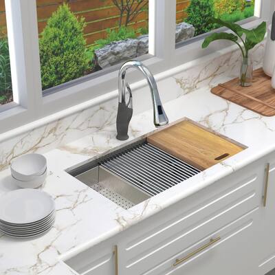 Transolid KWSSU331910 KWS 33" Undermount Single Basin Stainless Steel