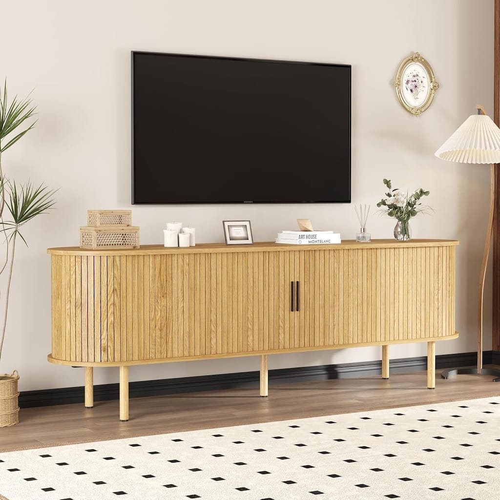 70.1" TV Stand Media Console Table for Living Room, Bedroom TVs Up to 80 Inches - N/A