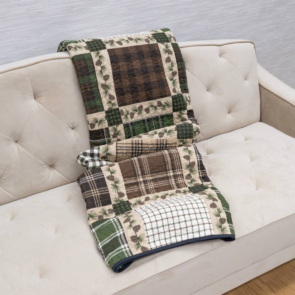 Donna Sharp Pine Patch Cotton Throw