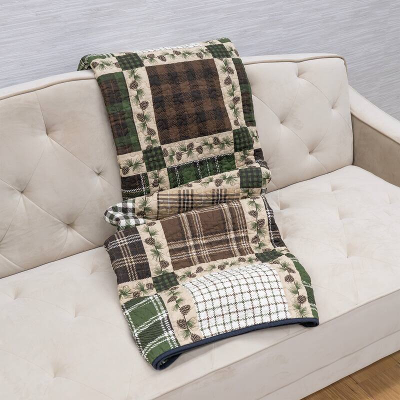 Donna Sharp Pine Patch Cotton Throw