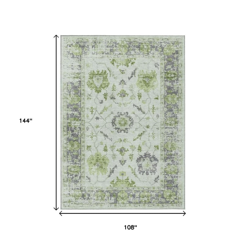 HomeRoots Floral Traditional Rectangle Outdoor Rug