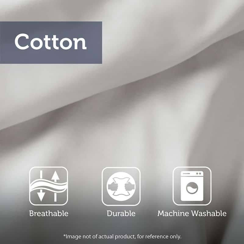 Harbor House Kiawah Island 6 Piece Oversized Cotton Comforter Set with Throw Pillow