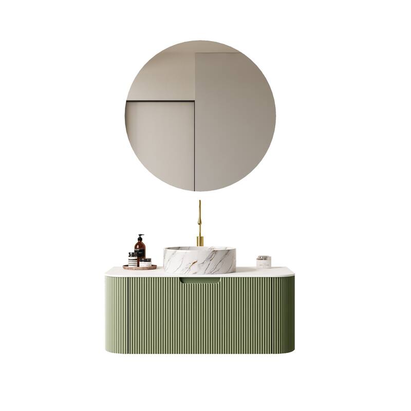 Wall Mounted Bathroom Vanity with Sink