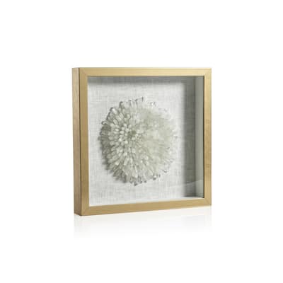 Firnley Gold Framed Crystal Flower Wall Décor