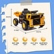 preview thumbnail 8 of 6, Ride On Dump Truck For Kids, 12V Ride On Car With LED Lights, Electric Dump Bed And Extra Shovel, Music Player