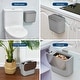 preview thumbnail 6 of 40, 1.9 Gal/2.4 Gal Kitchen Compost Bin, Small Hanging Trash Can with Stainless Steel Lid