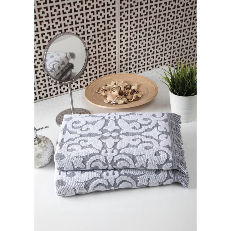 Ozan Premium Home 100% Genuine Turkish Cotton Panache Bath Towel ( Set of 2)