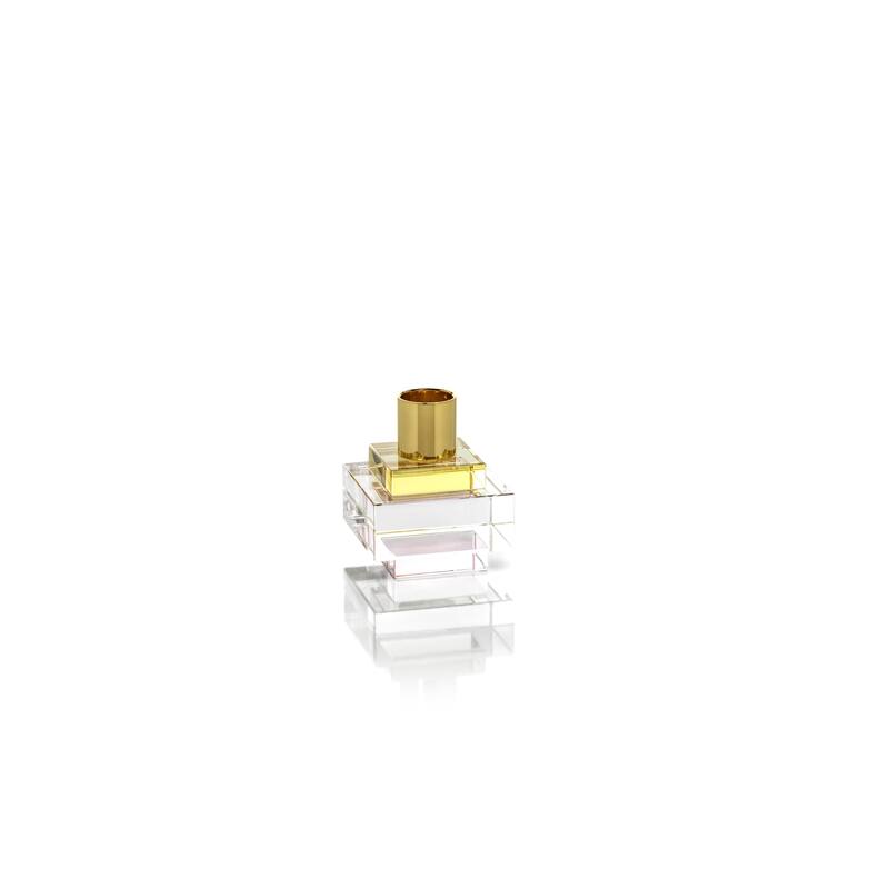 Vianna Square Crystal Candle Holder