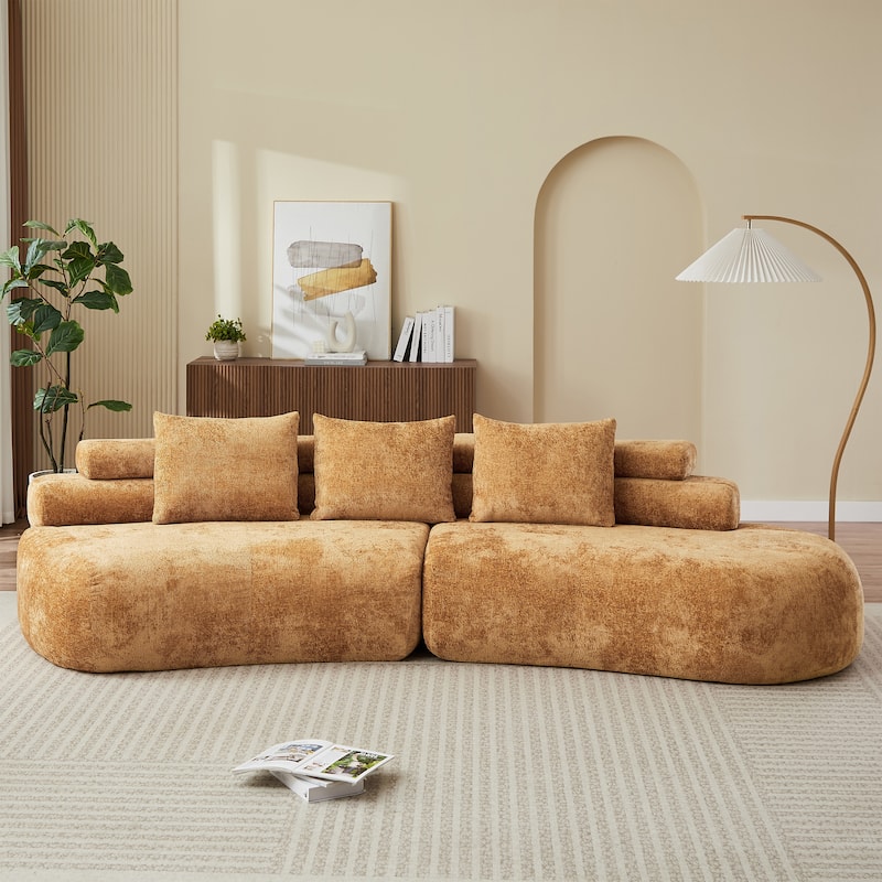 Christopher Knight Home - Compressed Modern Upholstered Modular Sectional Sofa