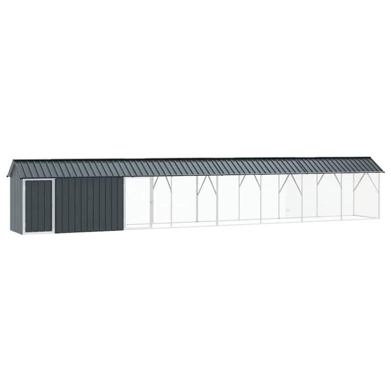 vidaXL Bird Cage Anthracite Galvanized steel