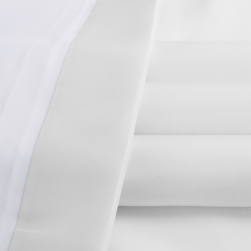 Exclusive Fabrics Faux Silk Taffeta French Pleated Blackout Curtains for Bedroom & Living Room Curtains Single Panel
