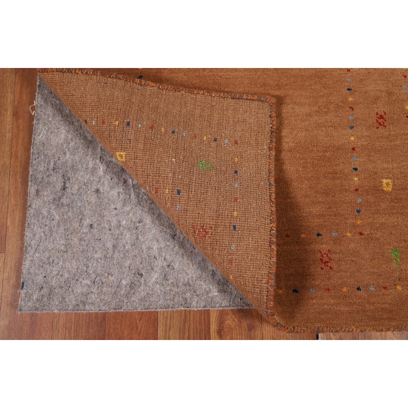 Tribal Gabbeh Oriental Runner Rug Hand-Knotted Wool Carpet - 2'3"x 9'4"