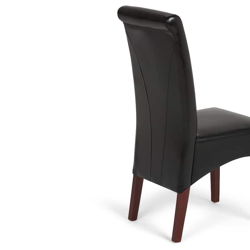 WYNDENHALL Franklin Transitional Deluxe Parson Dining Chair (Set of 2) - 17.7"w x 19.7"d x 40.2"h