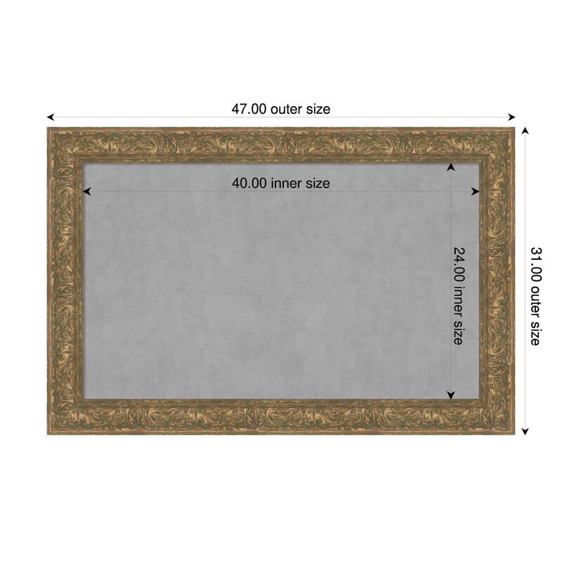 Amanti Art Luxe Black Framed - 47 x 31 in - Luxe Bronze Gold