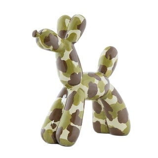 Interior Illusions Plus Camouflage Resin Dog Sculpture - 12" tall