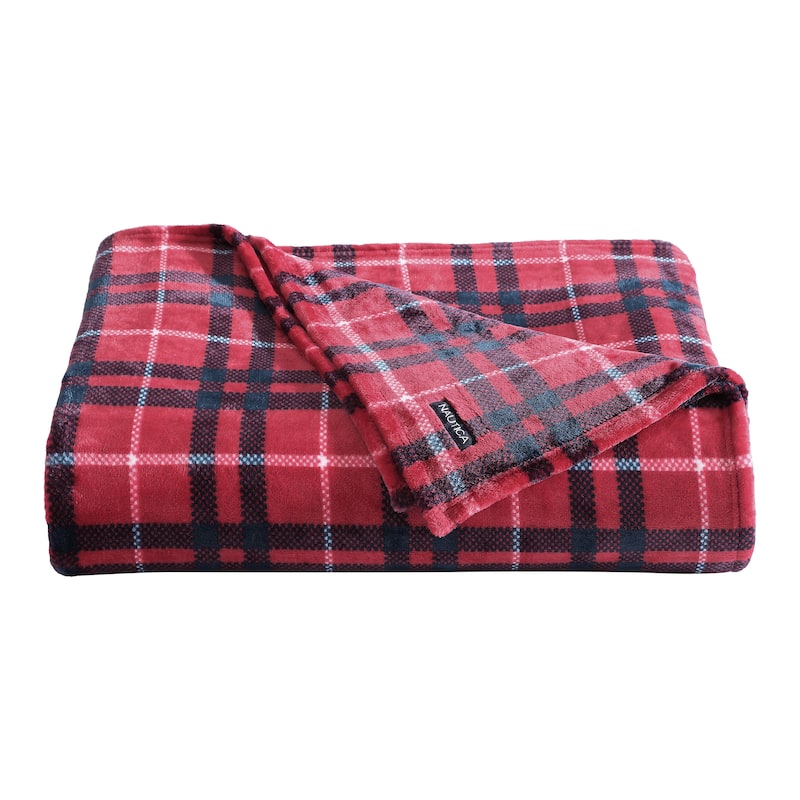 Nautica Printed Ultra Soft Plush Printed Fleece Blanket