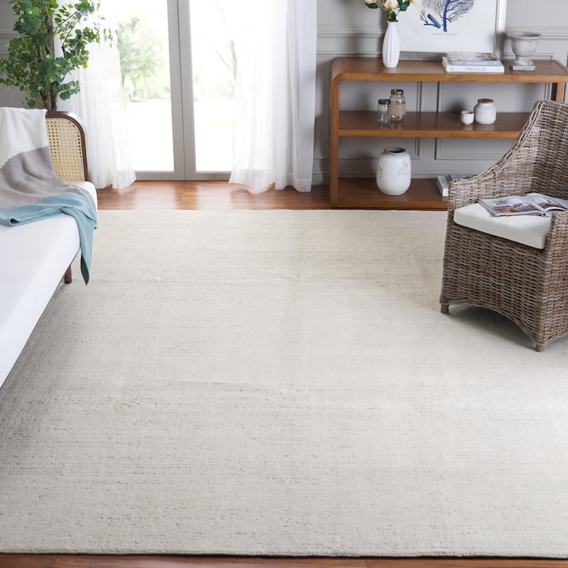 SAFAVIEH Hand-Woven Mirage Graziella Modern & Contemporary Viscose Rug - 9' x 12' - Ivory